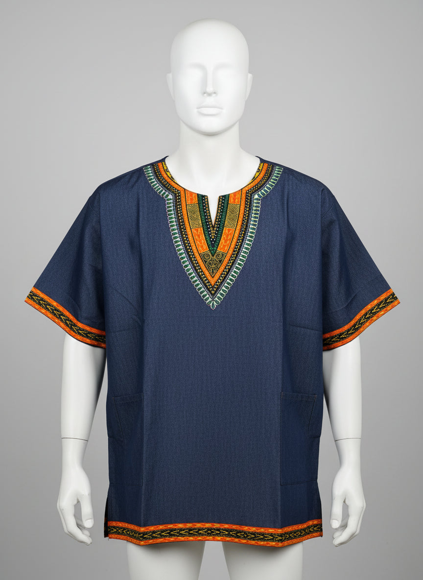 Jean shirt with print