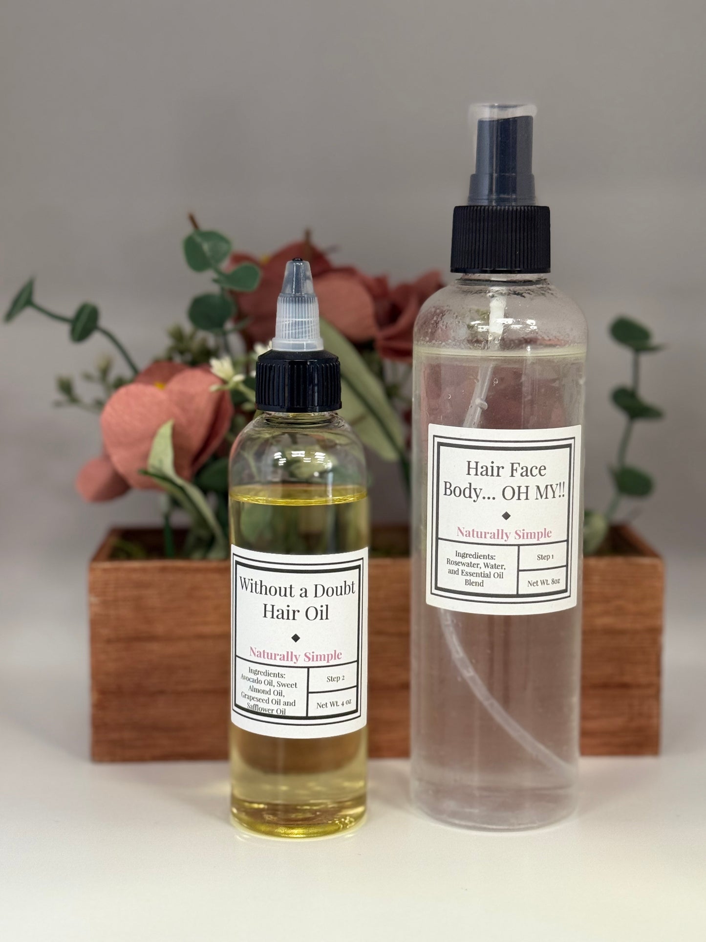 Rose water and Hair Oil Combo